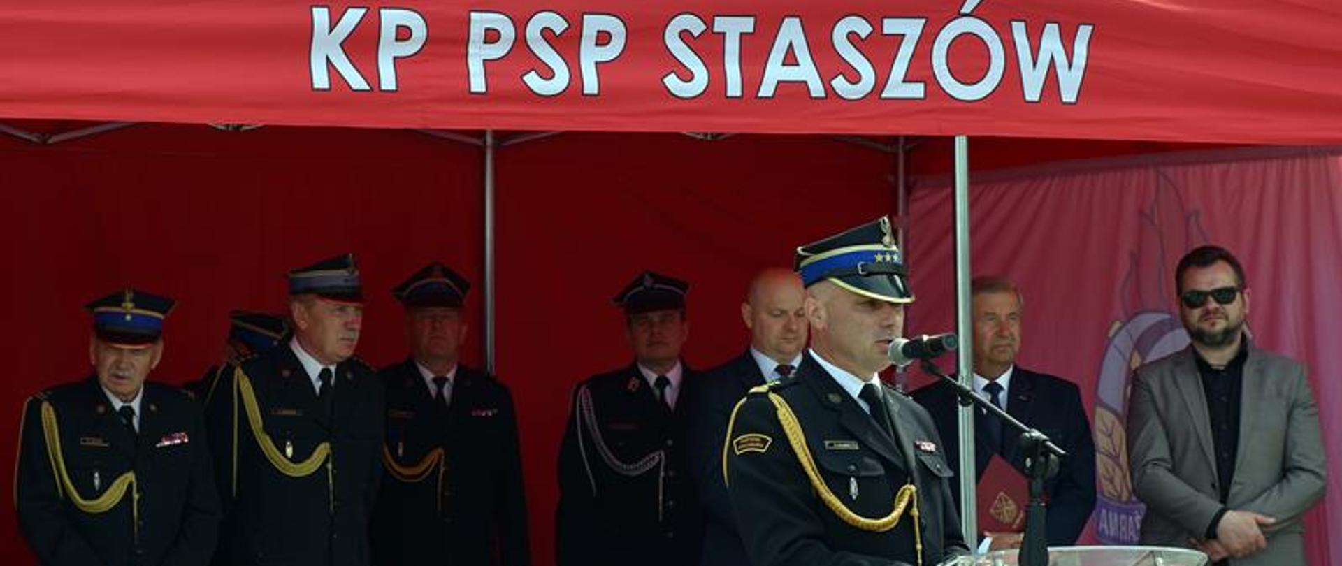 Powiatowe Obchody Dnia Strażaka w KP PSP Staszów.