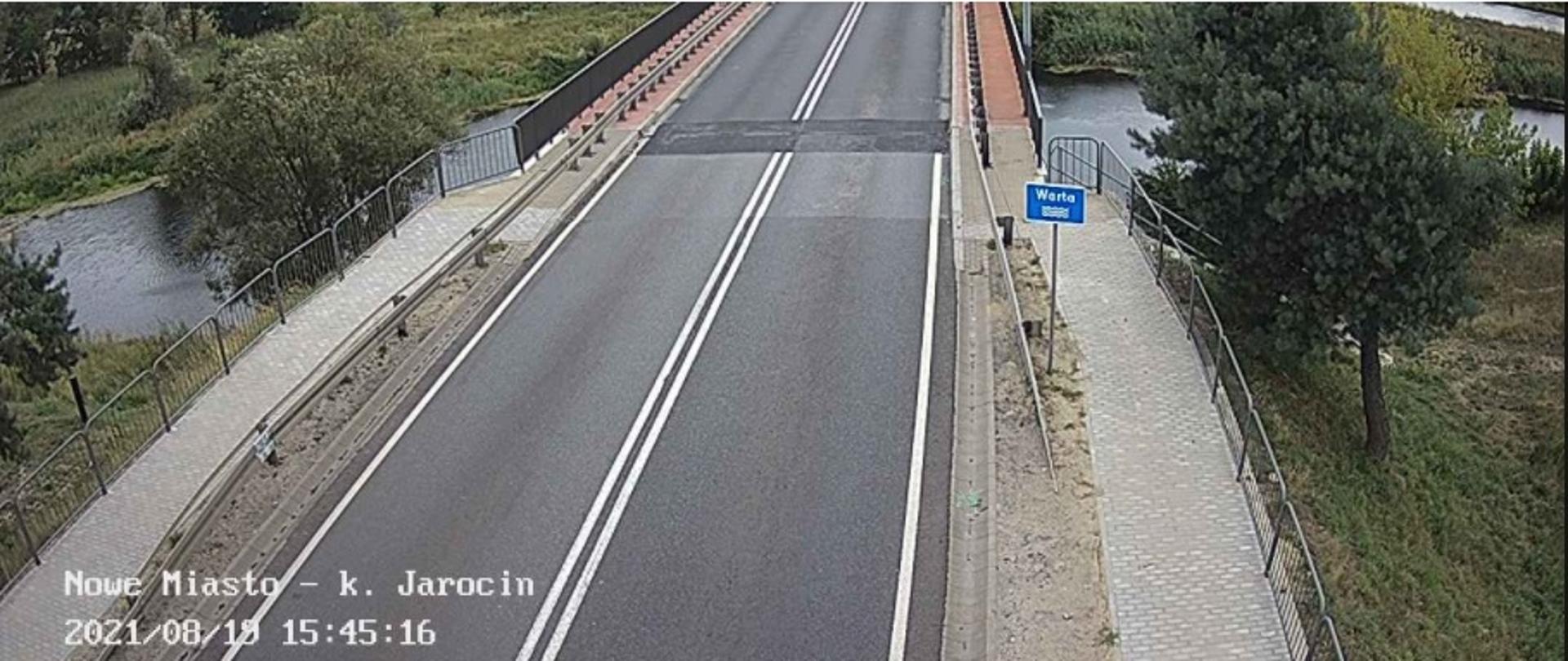 Zdjęcie z kamery na DK11 w miejscowości Nowe Miasto nad Wartą