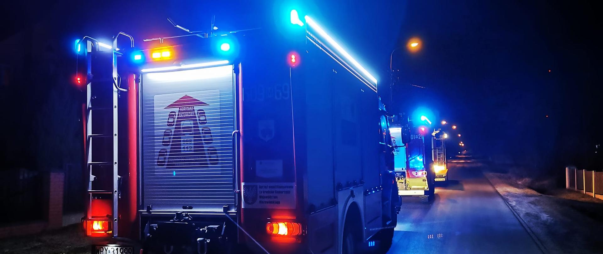 10.01.22 Pożar na ulicy Krakowskiej w Przysusze