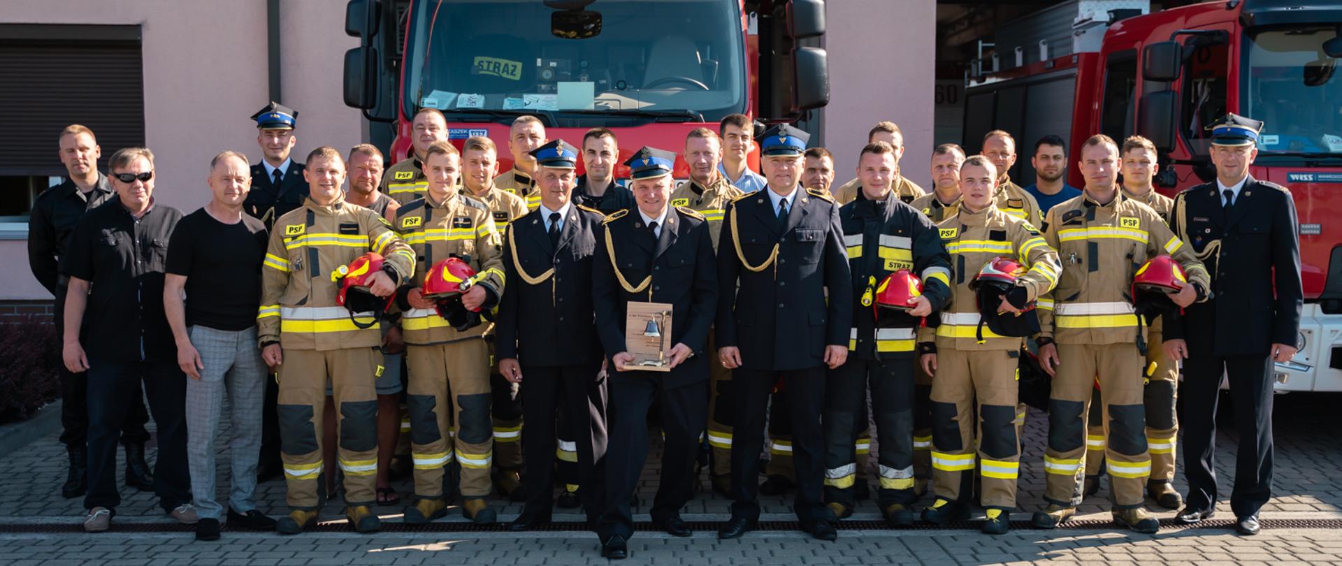 Pożegnanie strażaków odchodzących na zaopatrzenie emerytalne