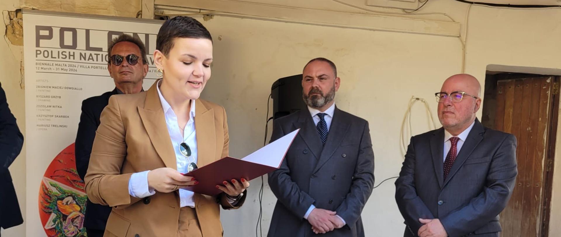 Otwarcie polskiego pawilonu narodowego na Biennale Sztuki 2024 na Malcie, fot. MKiDN