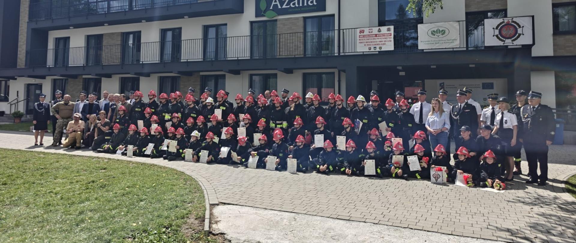 Zakończenie obozu szkoleniowego Młodzieżowych Drużyn Pożarniczych