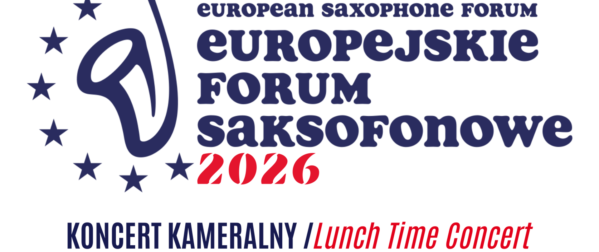 plakat zapowiadający koncert w ramach Europejskiego Forum Saksofonowego