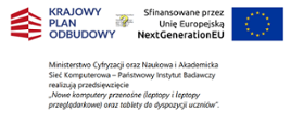 Nowe komputery przenośne (laptopy i laptopy przeglądarkowe) oraz tablety do dyspozycji uczniów
