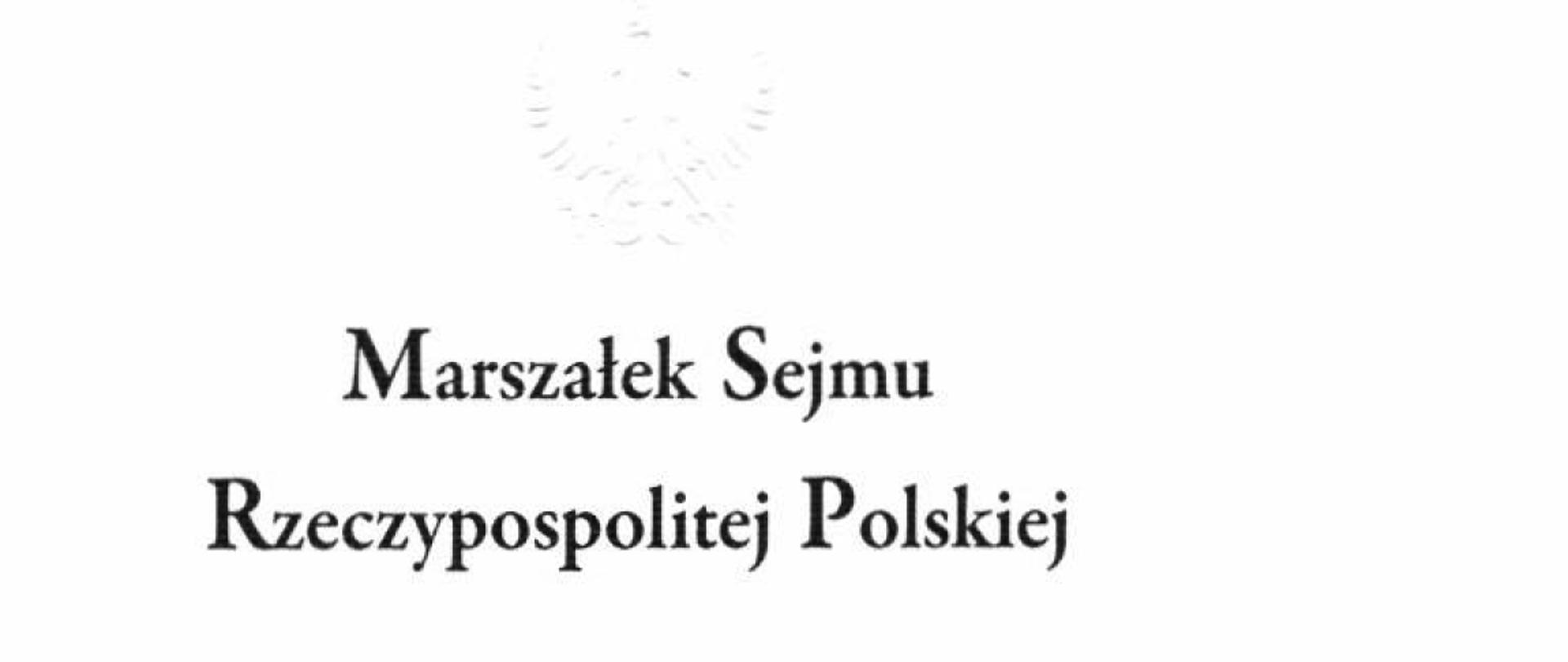 Życzenia z okazji Dnia Strażaka od Pani Marszałek Sejmu Rzeczypospolitej Polskiej