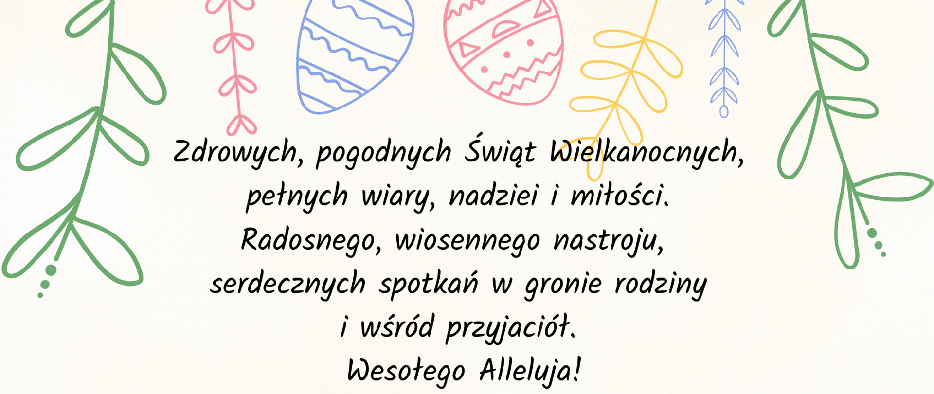 Kartka z życzeniami Wielkanocnymi