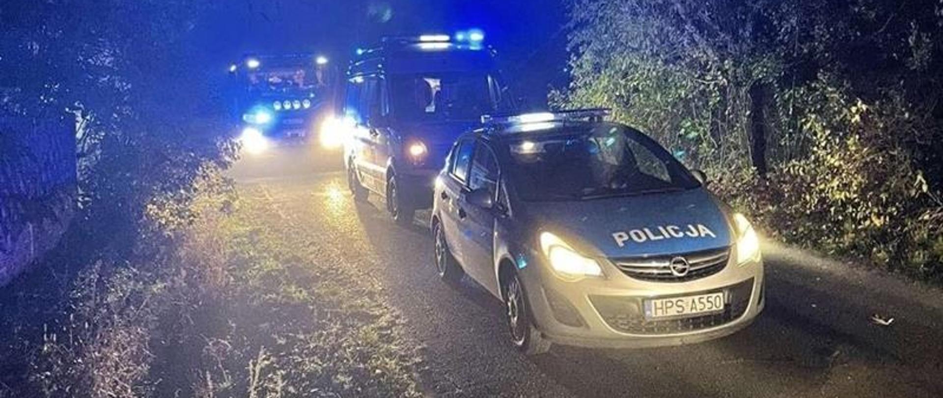 Działania ratownicze podczas wypadku w miejscowości Suchowola