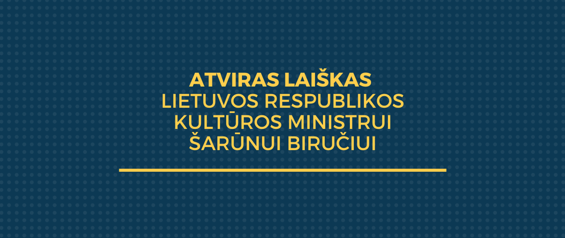 Atviras laiškas