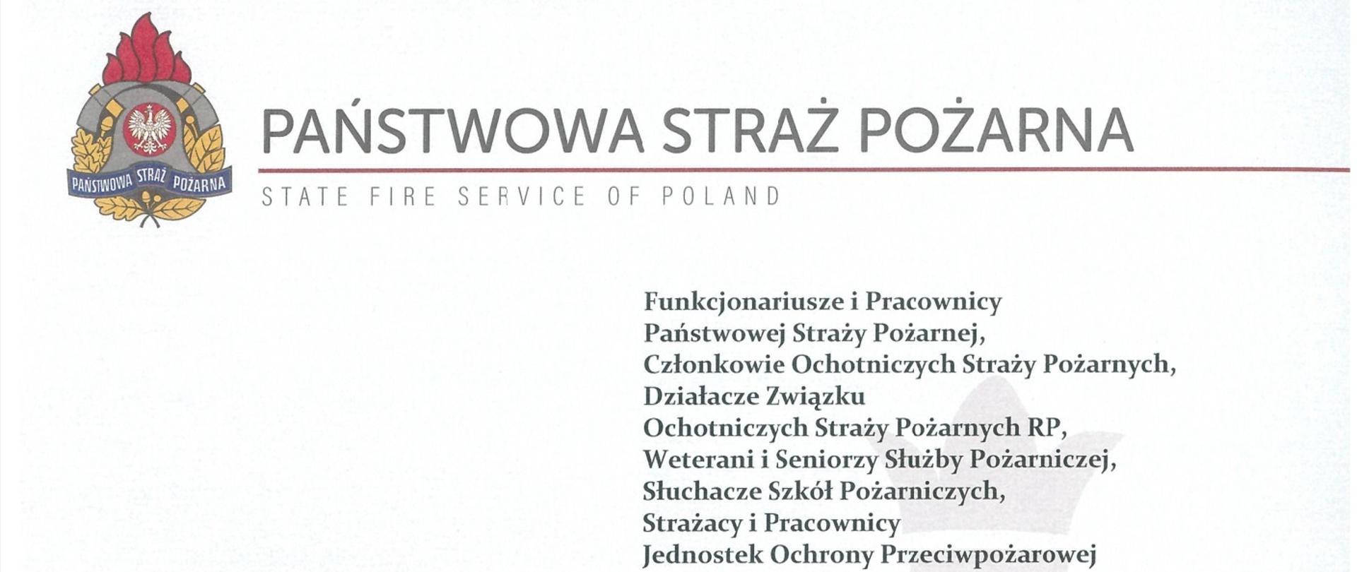 Życzenia kierownictwa Komendy Głównej PSP z okazji Dnia Strażaka 2023