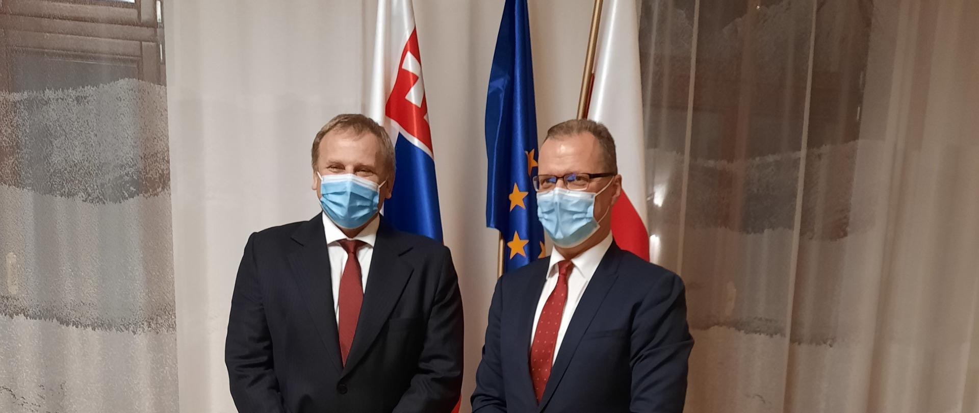 Spotkanie ambasadora z wiceministrem inwestycji, rozwoju regionalnego i informatyzacji Republiki Słowackiej Vladimírem Ledeckým