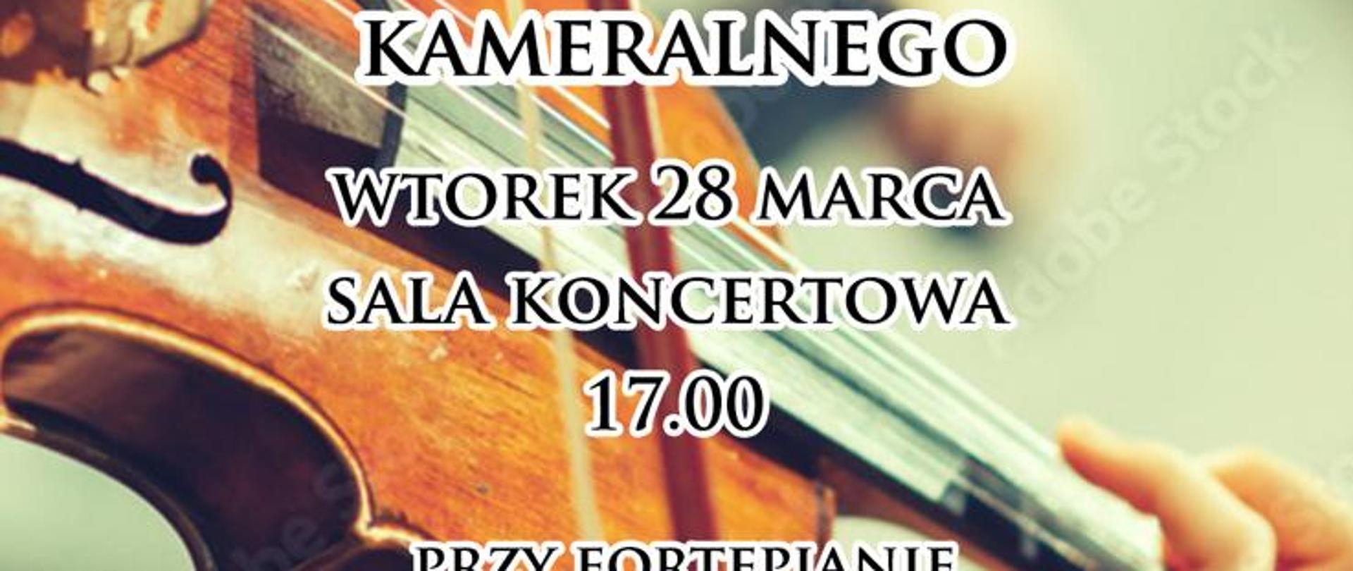 Plakat koncert skrzypcowy