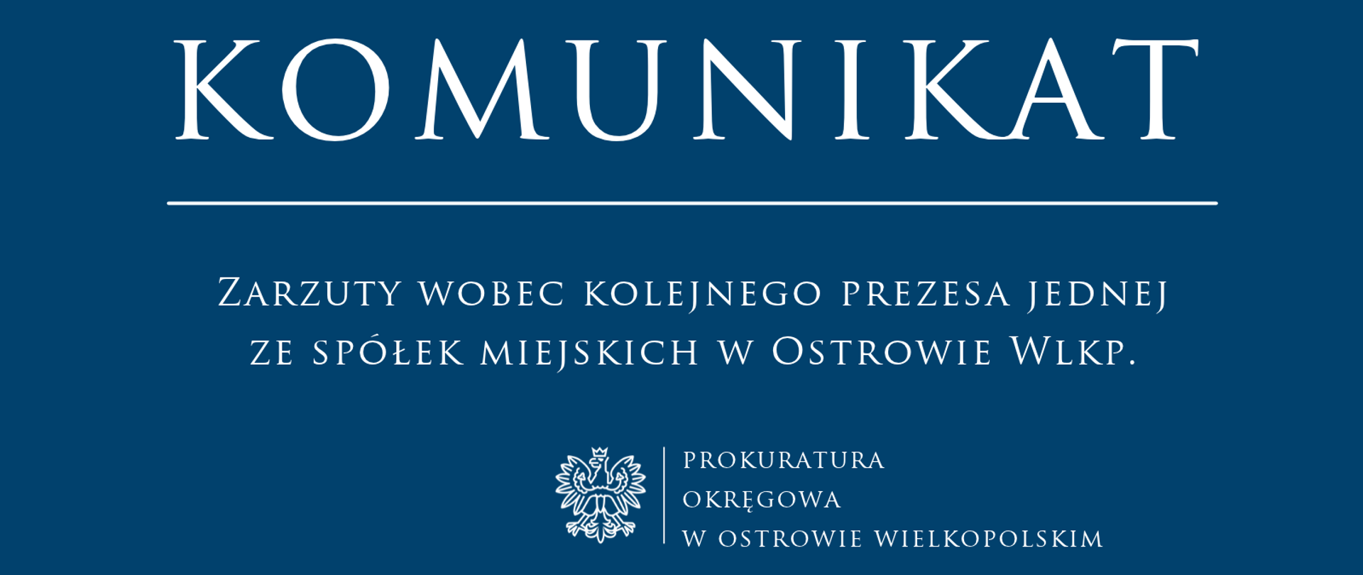 Zarzuty wobec kolejnego prezesa jednej ze spółek miejskich w Ostrowie Wlkp.