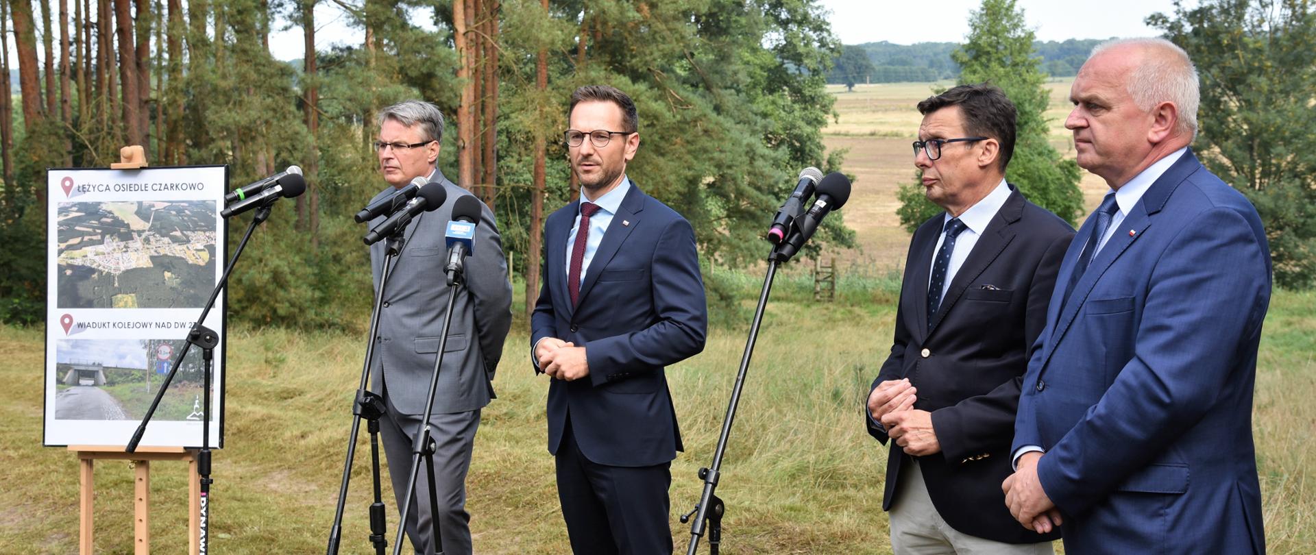 Konferencja prasowa dot. dofinansowania z Unii Europejskiej budowy zachodniej obwodnicy Zielonej Góry