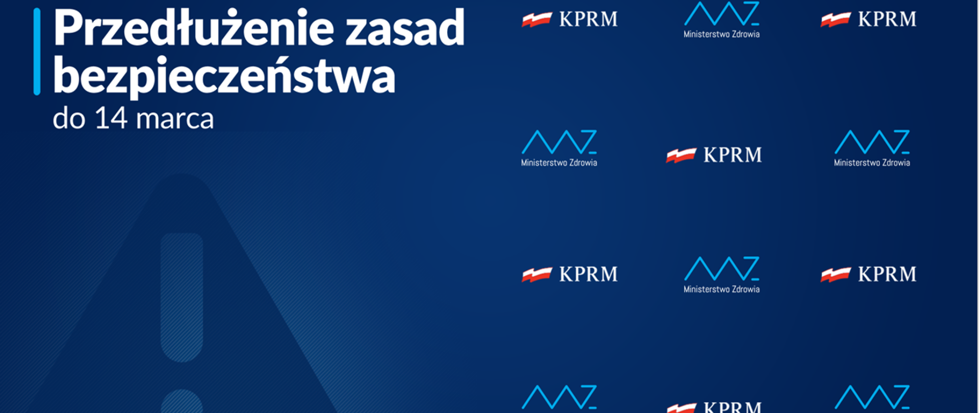 Zasady bezpieczeństwa przedłużone do 14 marca