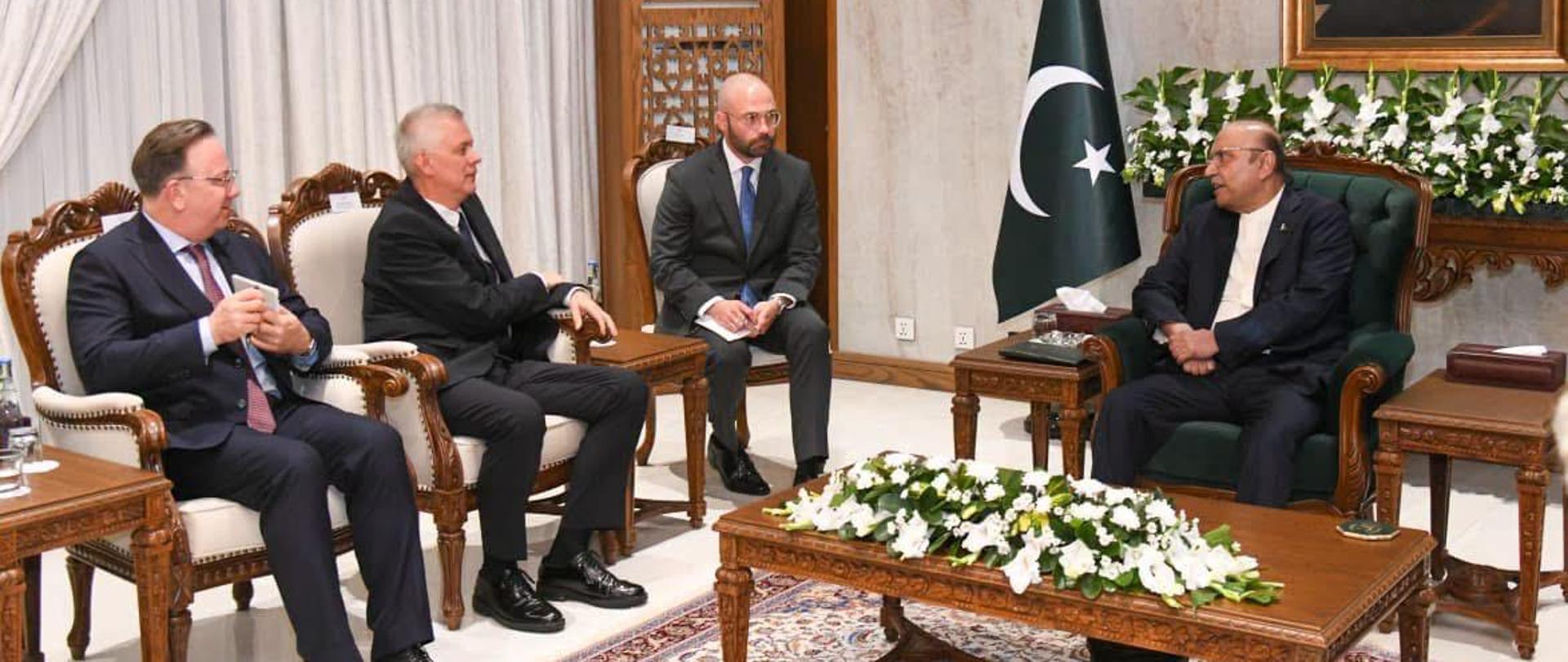 Spotkanie ministra Tomasza Siemoniaka z prezydentem Pakistanu Asifem Ali Zardari