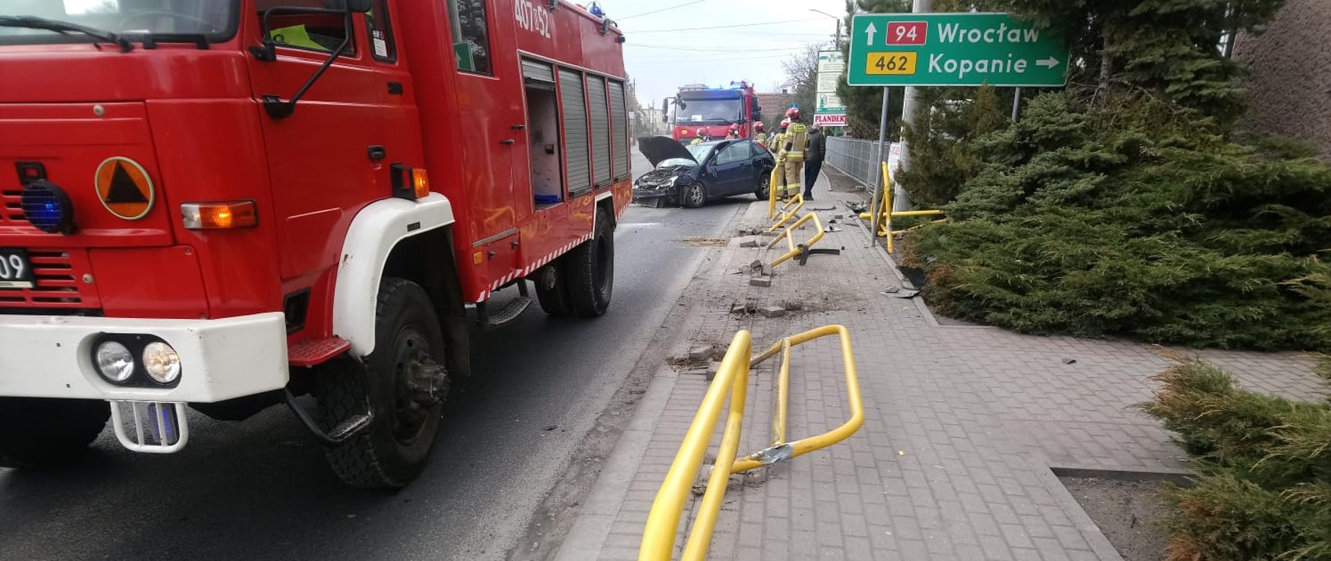 Kolizja z udziałem samochodu osobowego na DK 94 w miejscowości Łosiów