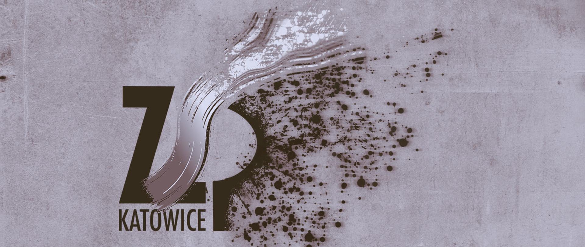 Gafika - Rozpadające się stare logo Zespołu Szkół Plastycznych