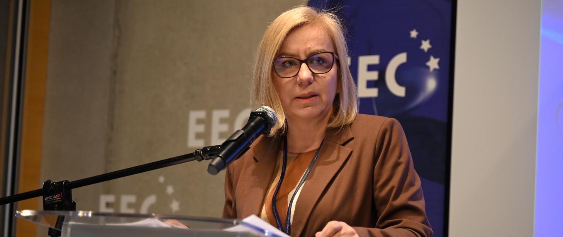 ministra Paulina Henig-Kloska podczas Europejskiego Kongresu Gospodarczego 2026