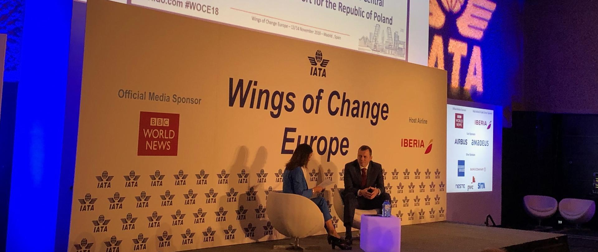 Wiceminister Mikołaj Wild na konferencji Wings of Change – Europe w Madrycie