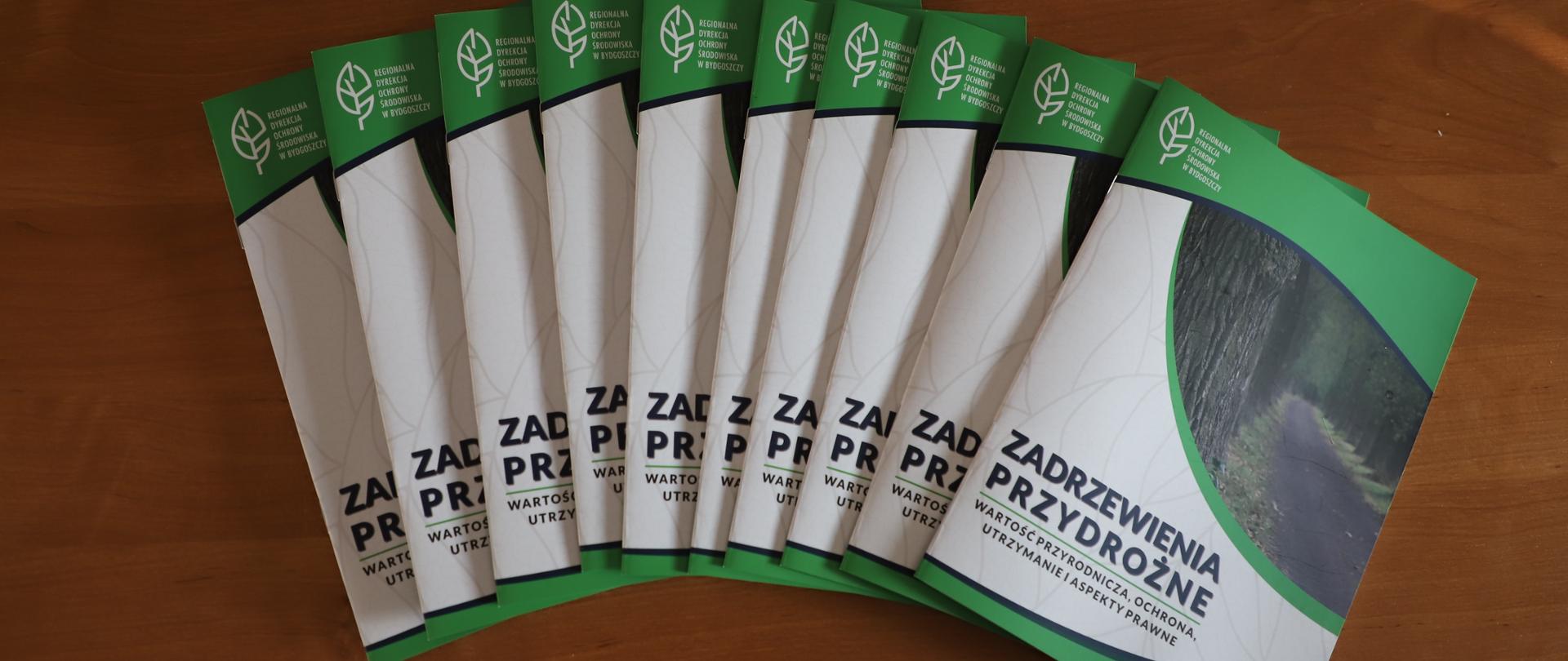 Zadrzewienia przydrożne -ulotki