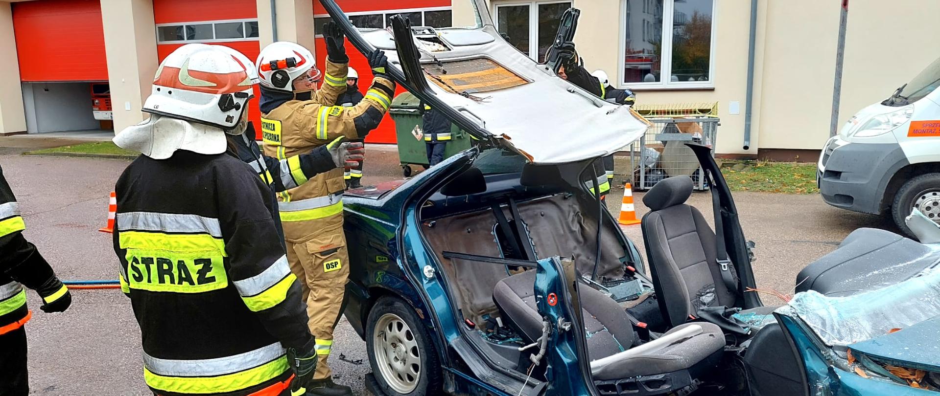 Szkolenie podstawowe strażaków ratowników Ochotniczych Straży Pożarnych z terenu powiatu mławskiego.