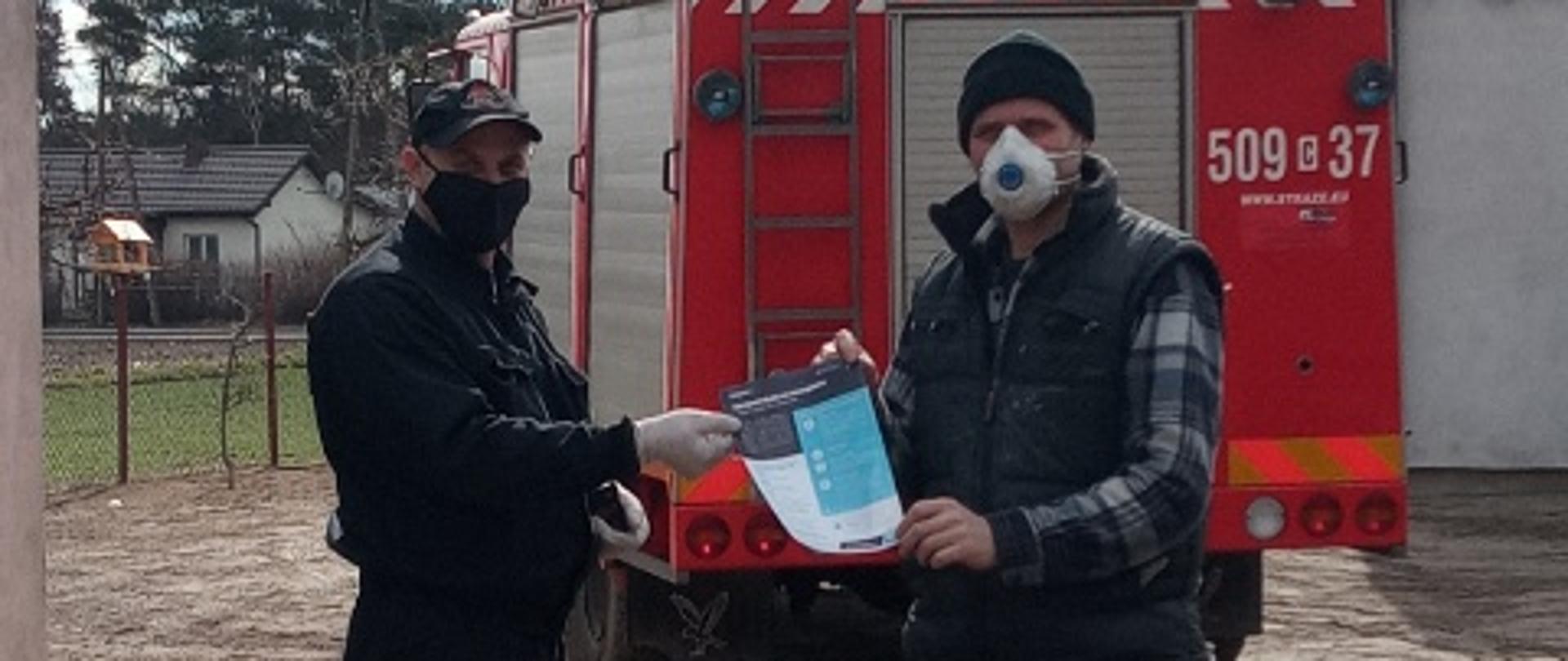 Akcja kolportacji ulotek do mieszkańców powiatu radziejowskiego.