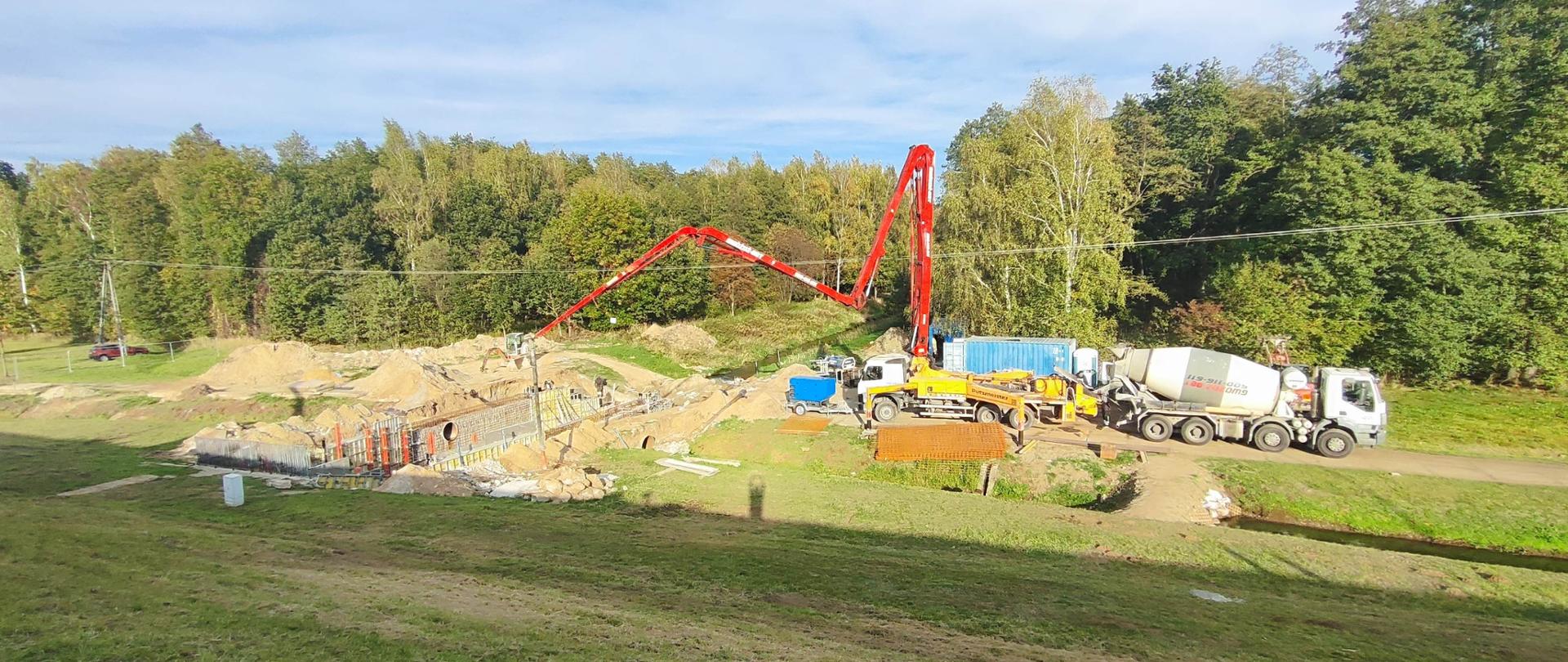 Trwa modernizacja zbiornika Łąka
