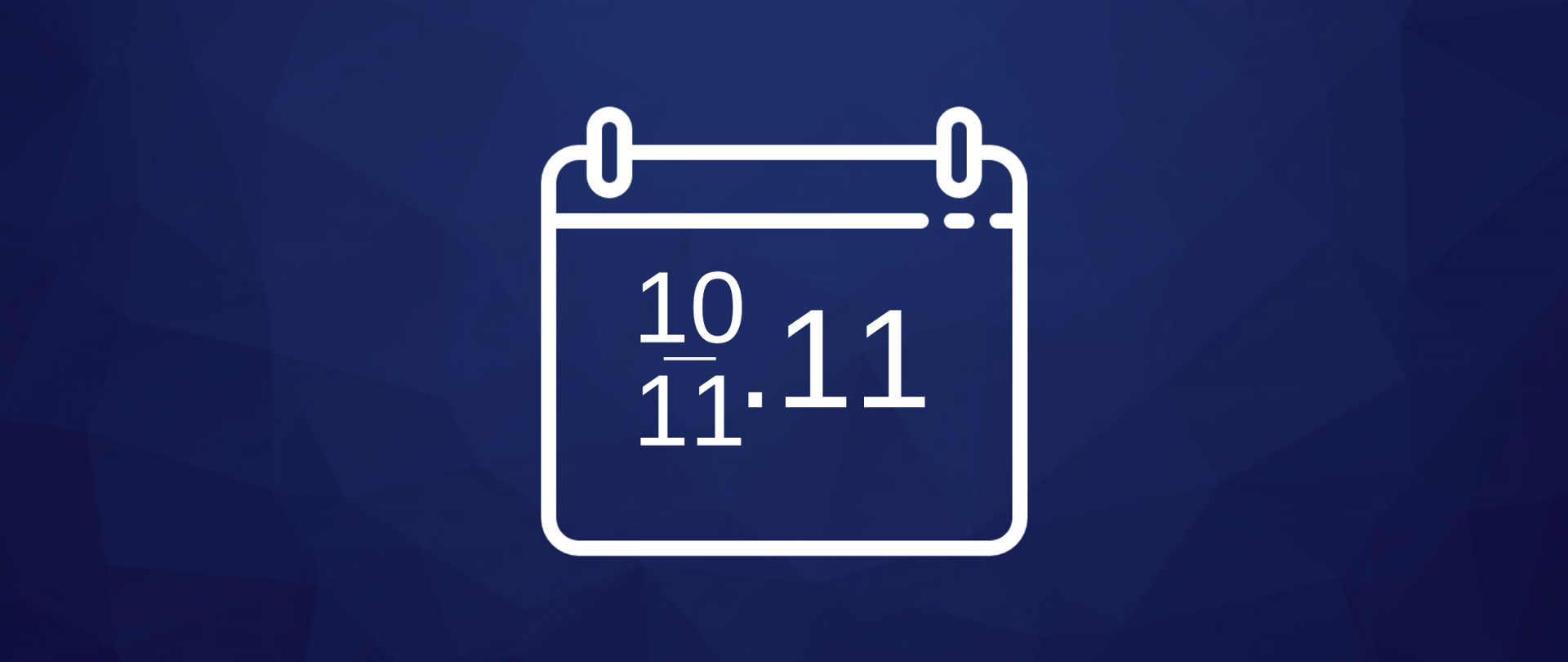 Grafika przedstawia stroneę z kalendarze z datami 10 i 11 listopada