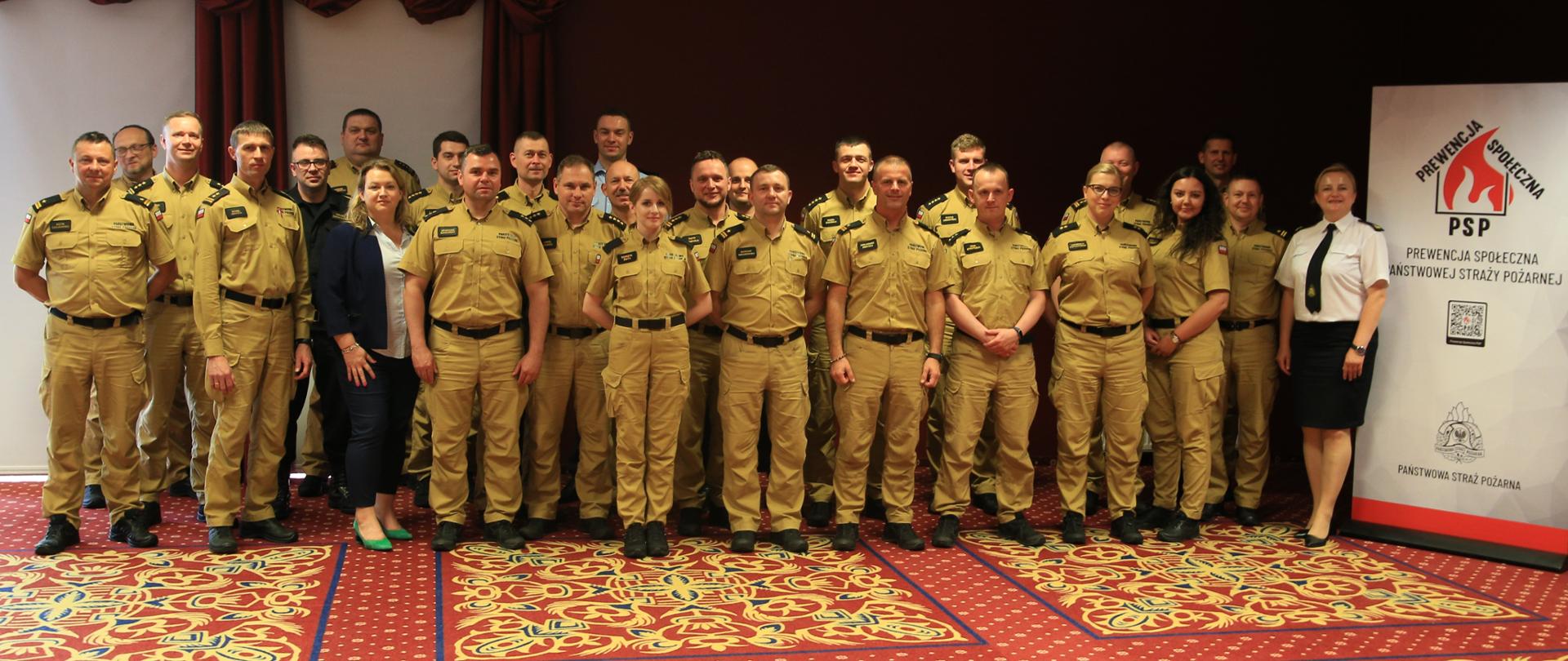 Narada szkoleniowa rzeczników, oficerów prasowych oraz koordynatorów prewencji społecznej PSP woj. podlaskiego.