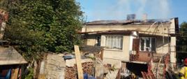Pożar dachu domu rodzinnego w Ostrowcu Św.