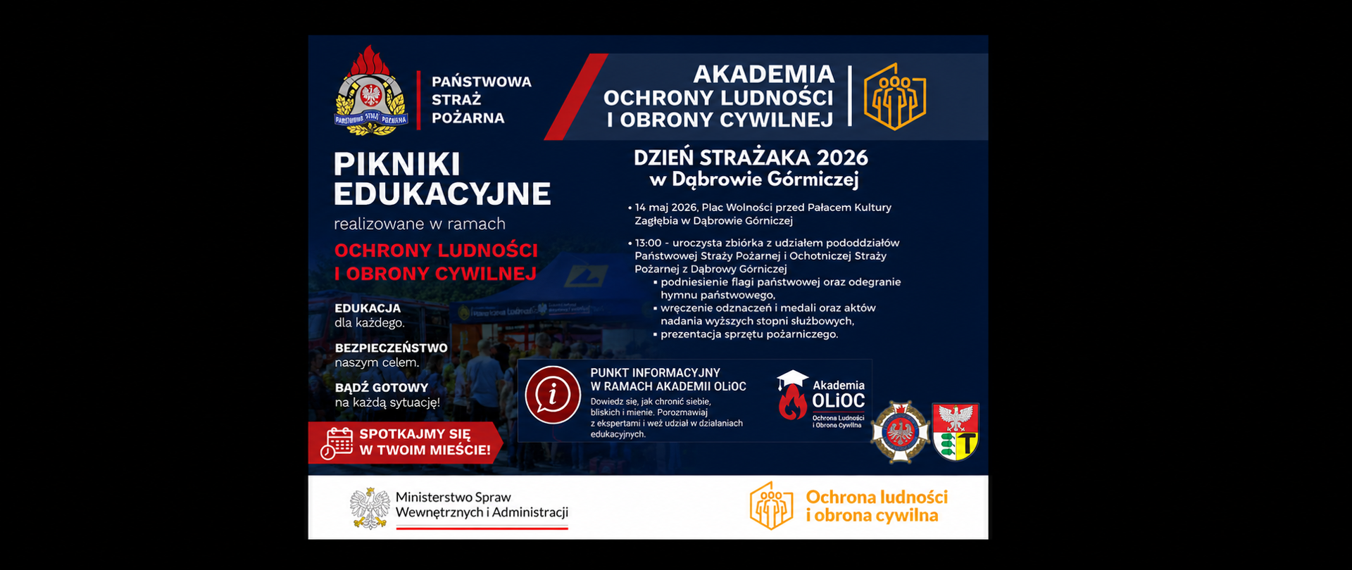 plakat informacyjny dzień strażaka 2026