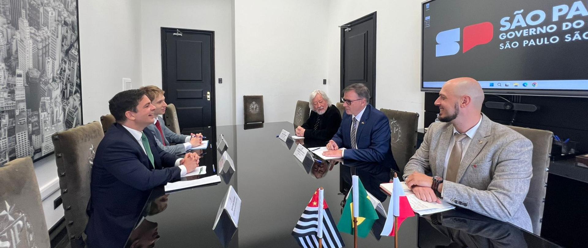 Wizyta ambasadora Andrzeja Cieszkowskiego w São Paulo