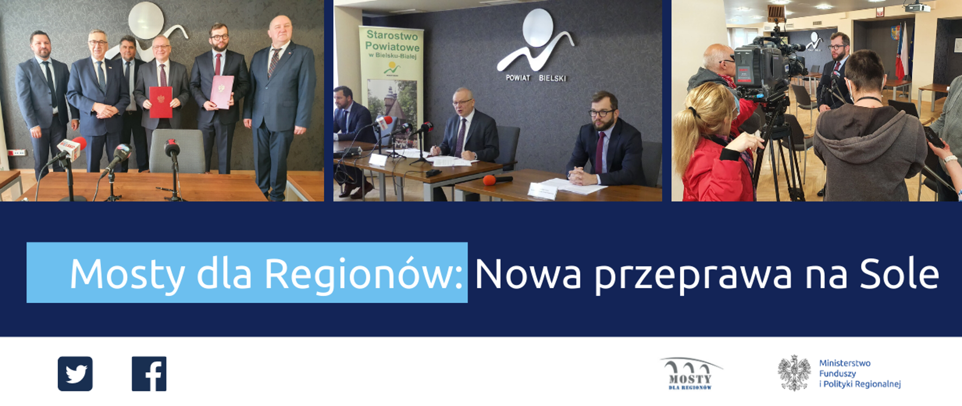 infografika przedstawia nazwę projektu i zdjęcie ministra na konferencji prasowej