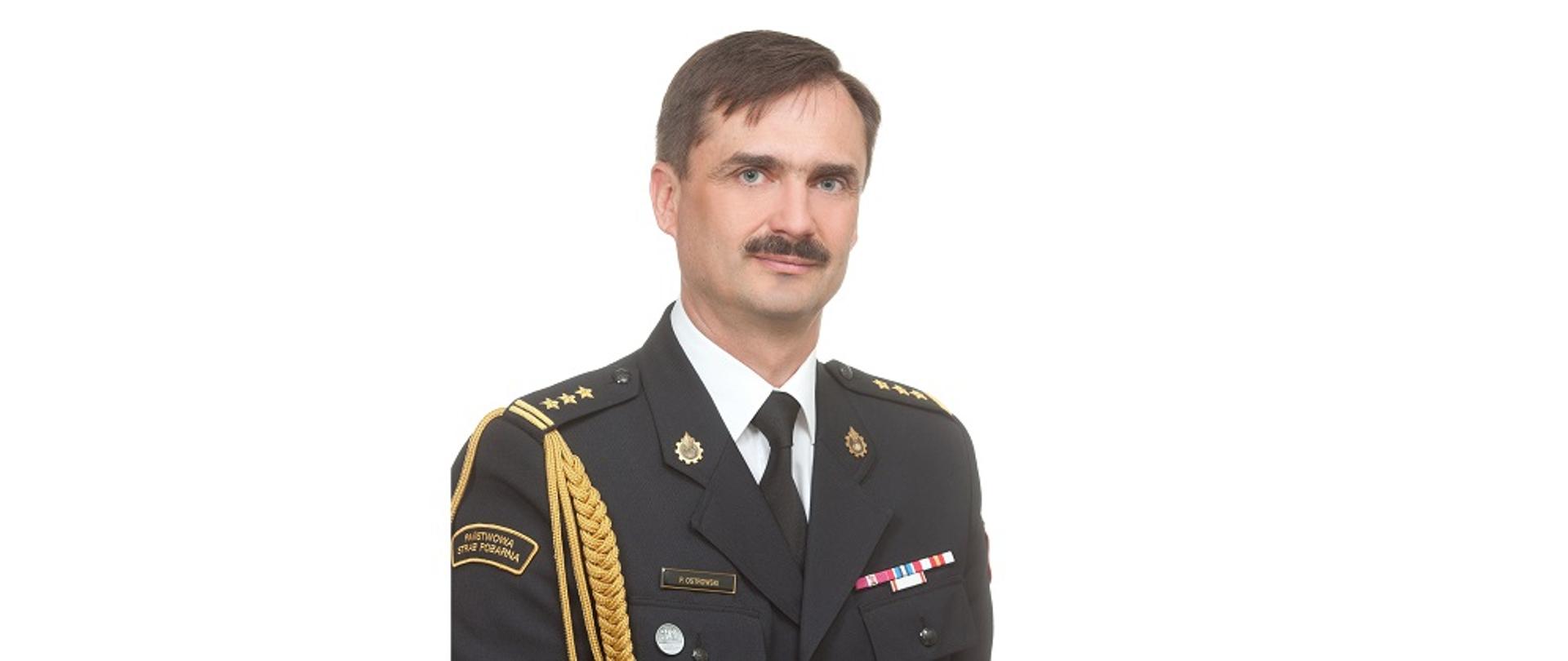 Zastępca Podlaskiego Komendanta Wojewódzkiego PSP st. bryg. Paweł Piotr Ostrowski.