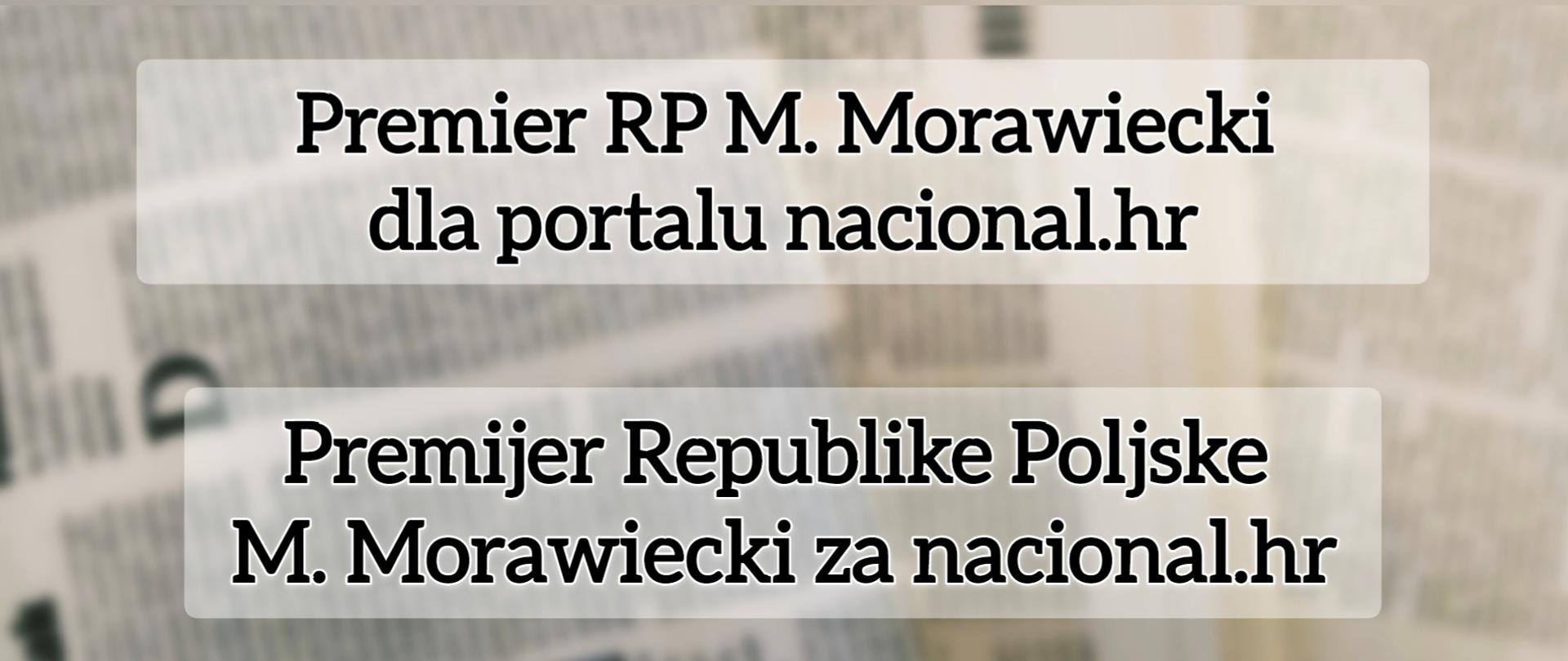 Premier RP dla Nacional.hr