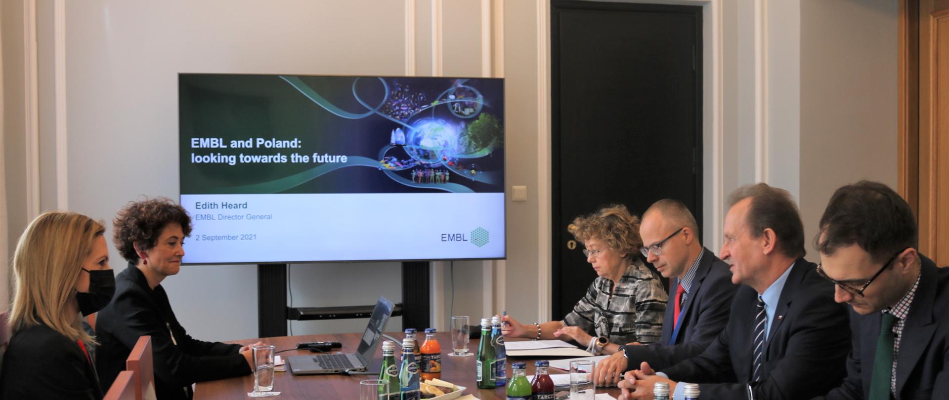 Spotkanie ministra Włodzimierza Bernackiego z Dyrektor Generalną EMBL