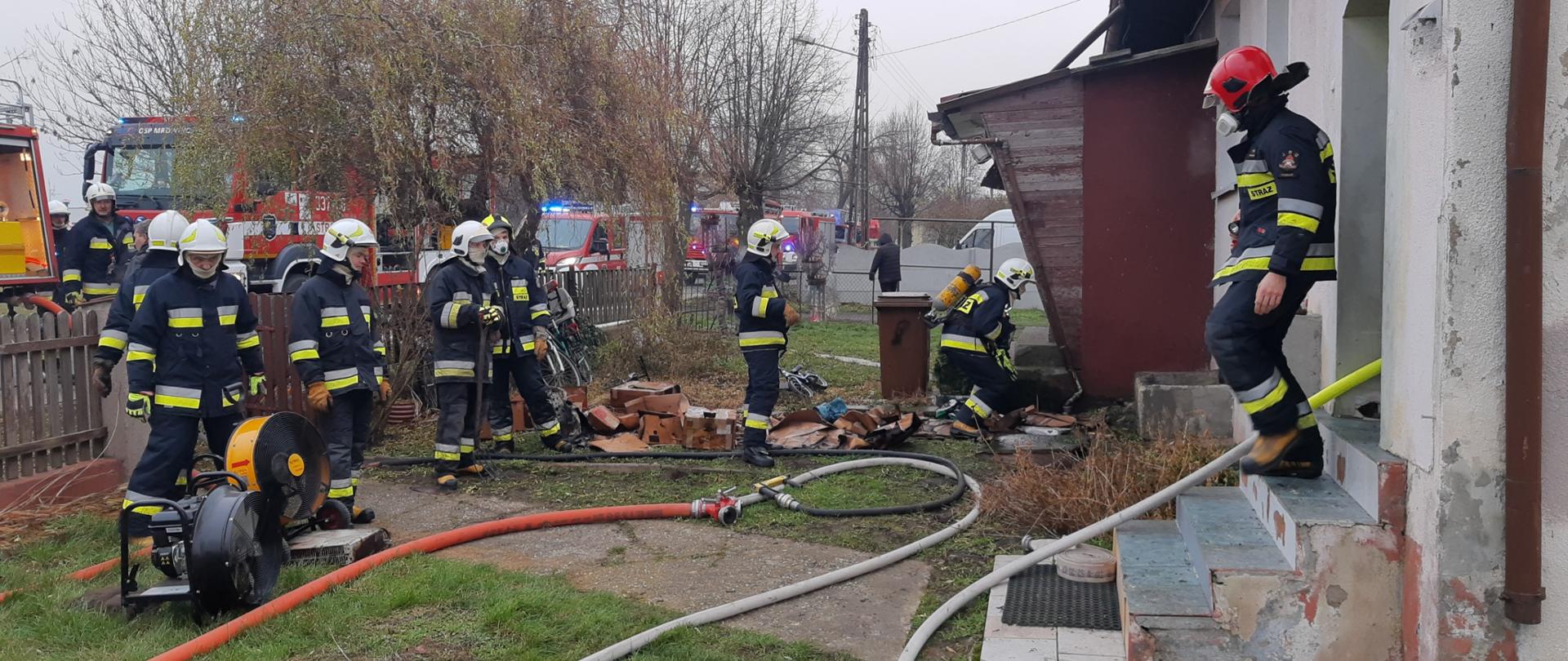 Pożar kotłowni w miejscowości Przybroda