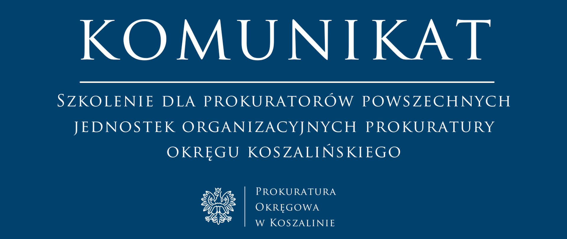 Szkolenie dla prokuratorów powszechnych jednostek organizacyjnych prokuratury okręgu koszalińskiego