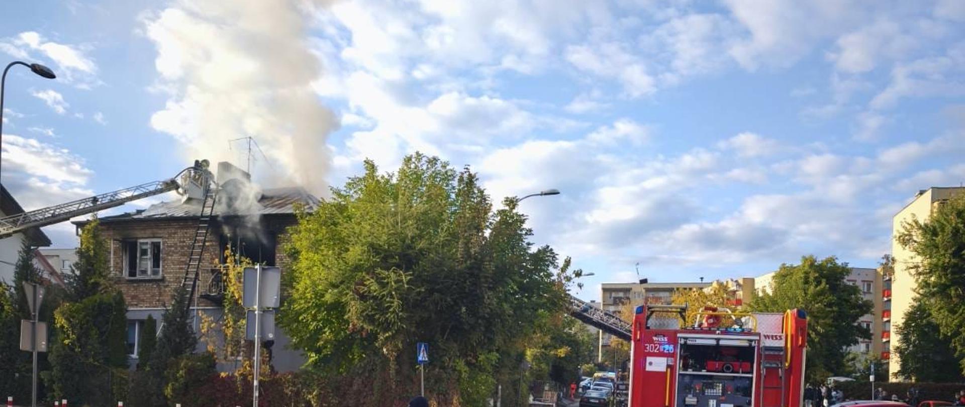 Strażacy podczas działań