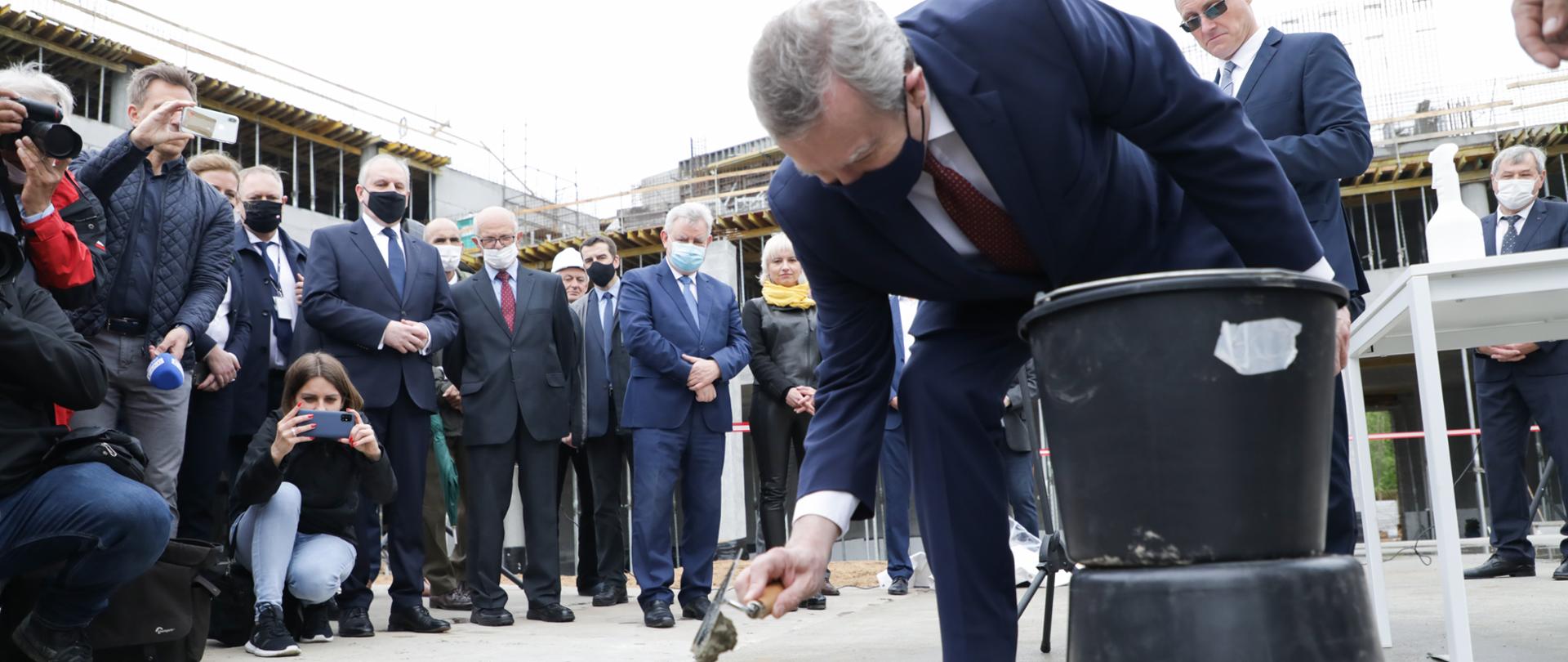 Wmurowanie kamienia węgielnego pod budowę Muzeum Archeologii Podwodnej i Rybołówstwa Bałtyckiego w Łebie