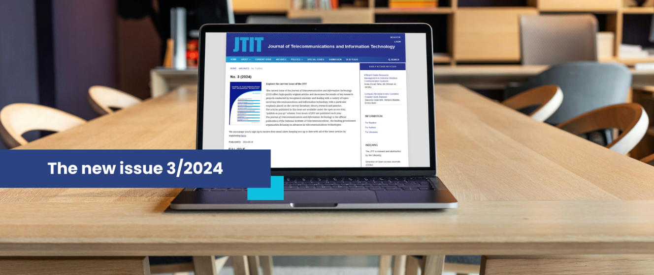 JTIT quarterly issue 3/2024 - National Institute of Telecommunications ...