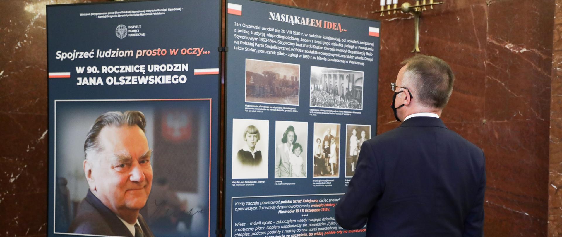 Wystawa „Spojrzeć ludziom prosto w oczy… W 90. rocznicę urodzin Jana Olszewskiego”, fot. Danuta Matloch