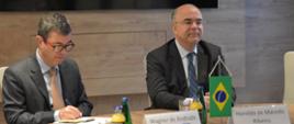 Spotkanie Minister Anny Moskwy z ambasadorem Brazylii w Warszawie Haroldo de Macedo Ribeiro.