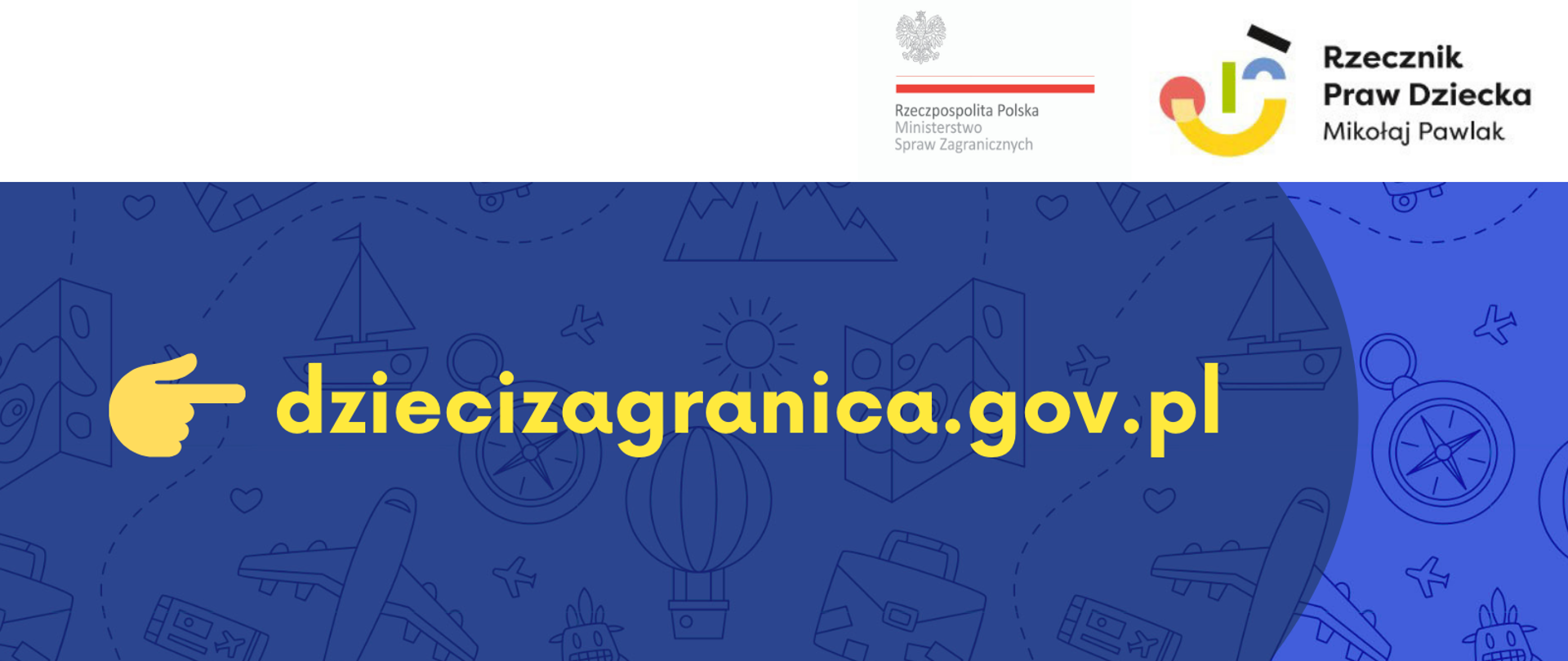 Logo akcji informacyjnej dziecizagranica.gov.pl