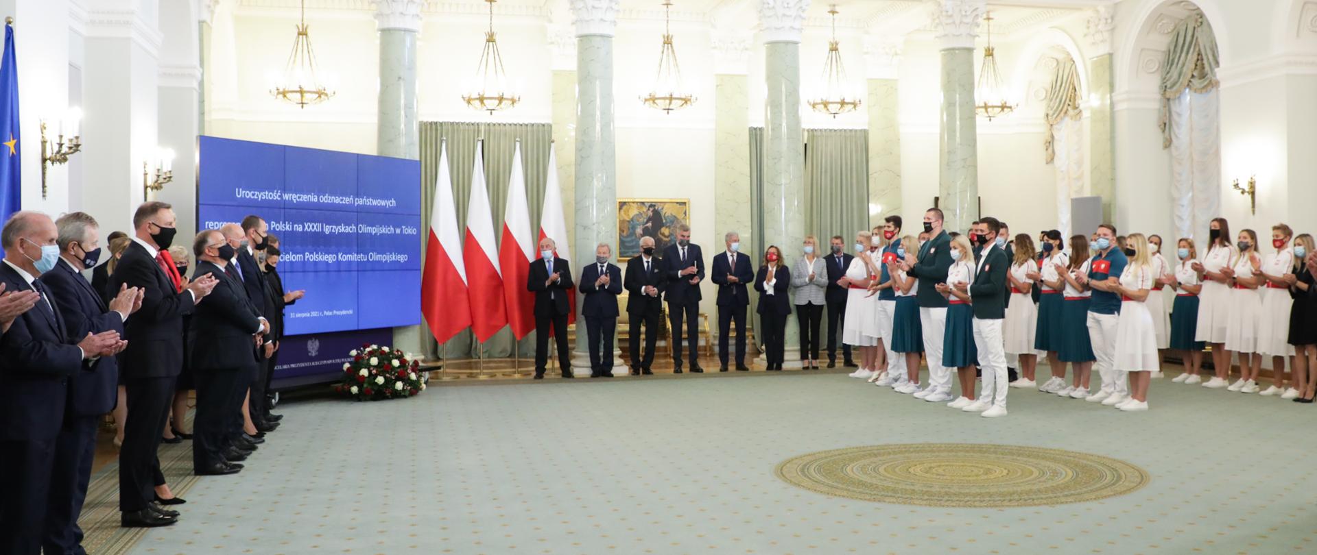 edaliści igrzysk olimpijskich w Tokio uhonorowani odznaczeniami państwowymi, fot. Danuta Matloch