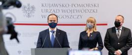 Wicewojewoda Radosław Kempinski podczas konferencji dotyczącej Polskiego Ładu