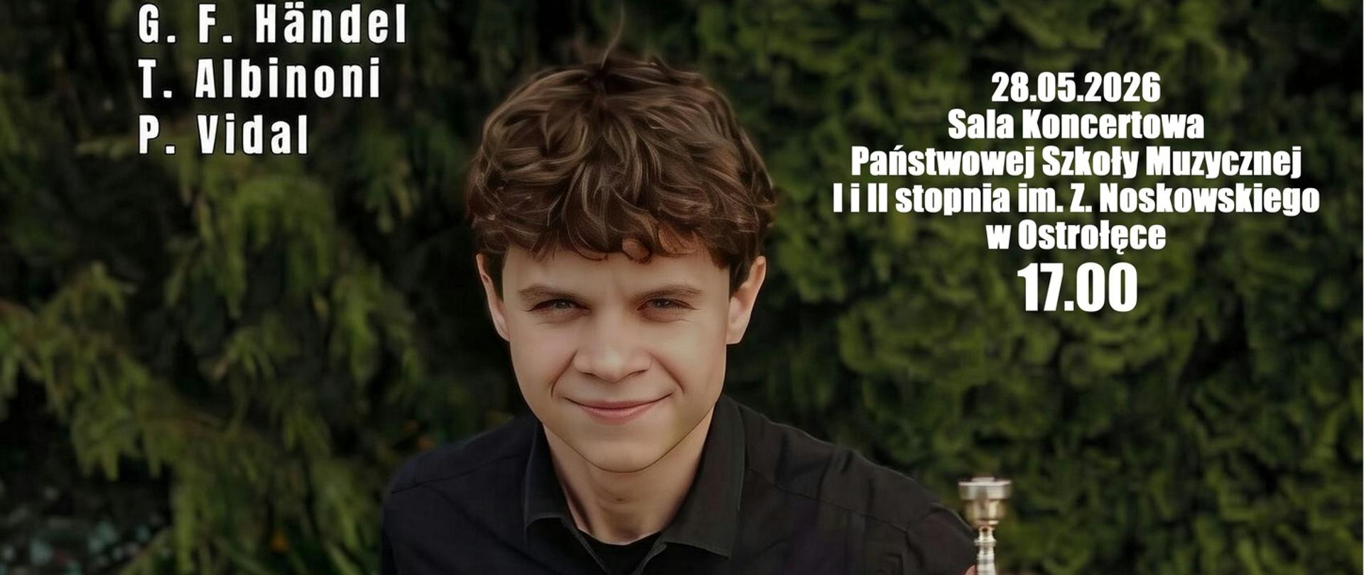 Plakat - Andrzej Pietras - Recital dyplomowy - 28 maja 2026