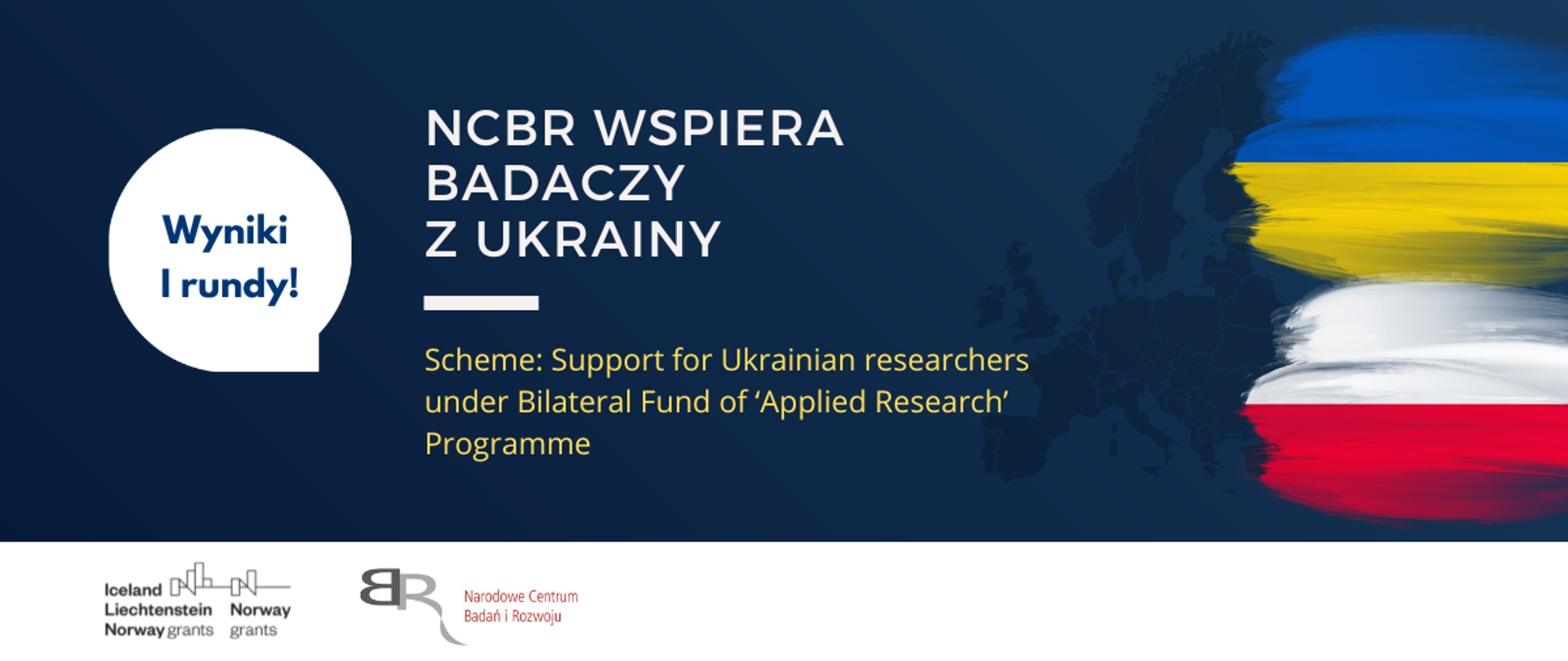 Wsparcie dla ukraińskich naukowców.
Rozstrzygnięcie I rundy przedsięwzięcia realizowanego przez NCBR
