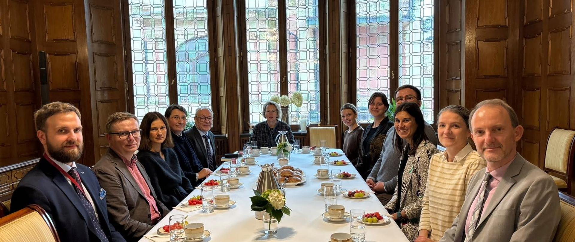 Wizyta przedstawicieli Europejskiego Centrum ds. Zapobiegania i Kontroli Chorób w Ambasadzie RP w Sztokholmie 2