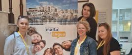 Od lewej: Monika Omiotek, Justyna Wielgus, Dorota Florczak i Monika Kosikowska w siedzibie Maltalingua School of English.
